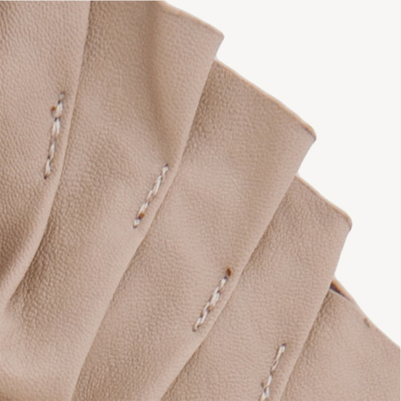 Beige leather bag - Imagen 4